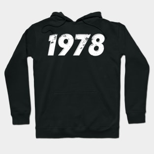 1978 - Vintage Grunge Effect Hoodie